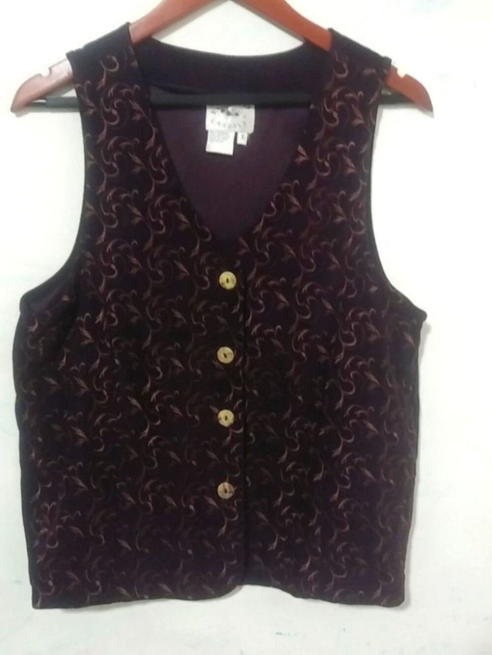 Country Wear Casuals S Purple Vest